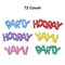 72 Count Colorful Balloon Cupcake Toppers Party Decorations Reusable Plastic Birthday Picks